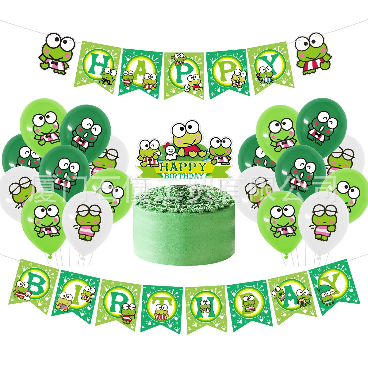 Лягушка фотобумага баннер торт Топпер Мелодия латексные шары надпись на день