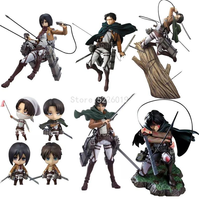 

Attack on Titan Anime Figure Artfx J Action Figure Rival Figure 417# 375# Eren Yeager 390# Levi Figurine Toys