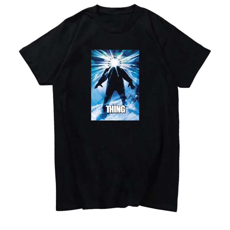

John Carpenter The Thing T shirt inspired by the 1982 classic horror movie Short Sleeve Shirt Tees Tops Summer Men's clothing