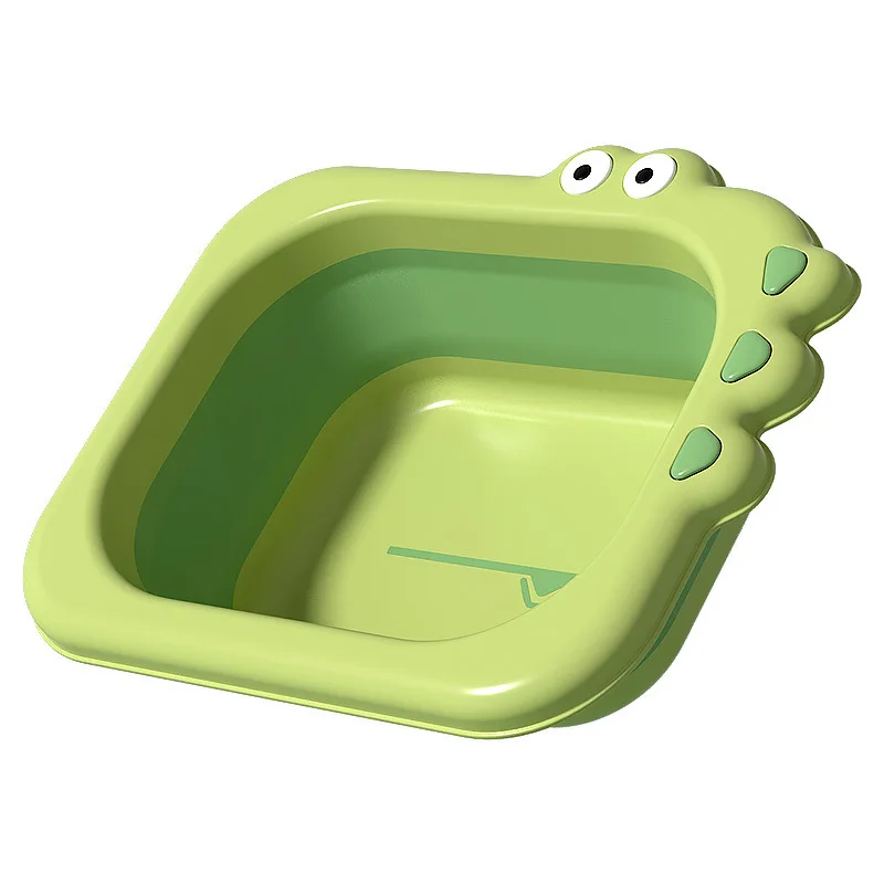 

Thickened newborn baby water basin cartoon design foldable washbasin plastic small basin for babies