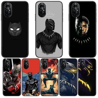 marvel black panther clear phone case for huawei honor 20 10 9 8a 7 5t x pro lite 5g black etui coque hoesjes comic fash desig