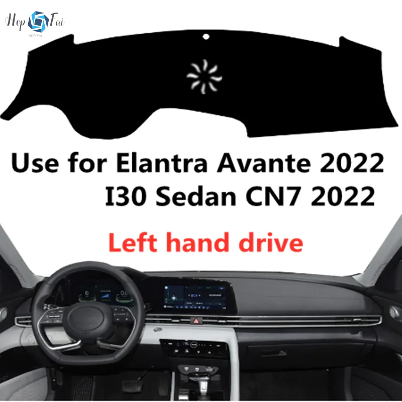 

Taijs Left Hand Drive Car Dashboard Mat Dash-Mat for Hyundai Avante I30 Sedan CN7 2022 Inner Decaration Pad Good Quality