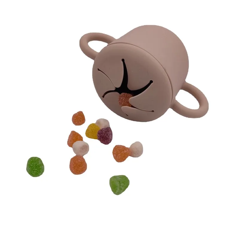 Baby Silicone Feeding Cups Portable Drinkware Sippy Food Grade Learning for Toddlers Storage Snack Container BPA FREE |