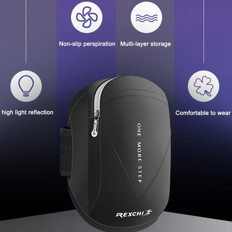 Нескользящая впитывающая влагу Светоотражающая повязка на руку для мужчин