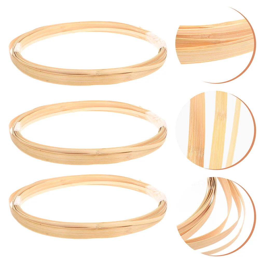 

Bamboo Basket Weaving Material Flat Reed Strips Strip Supplies Making Rattan Sticks Coil Cane Roll Decorative Skin Webbing Slats