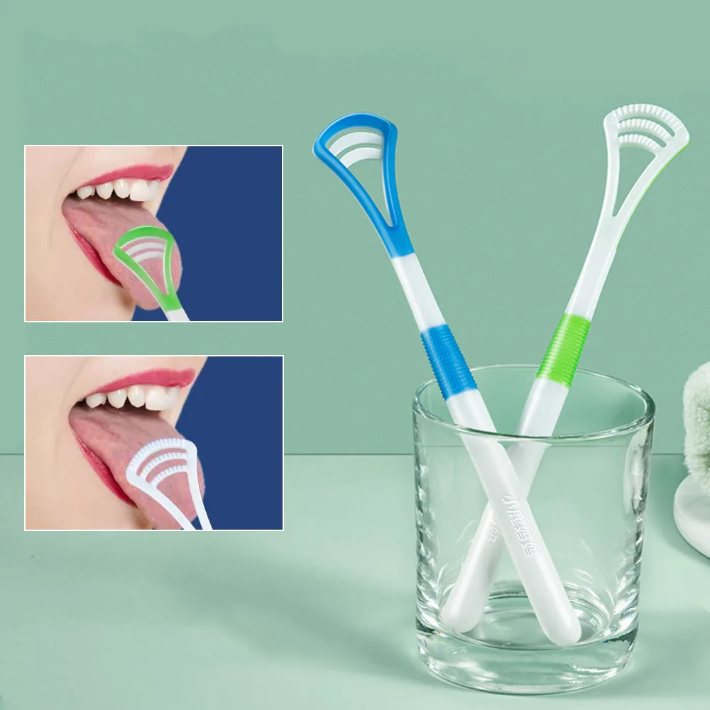 Fawnmum 5 цветов силиконовый скребок для языка щетка чистки взрослых двусторонний