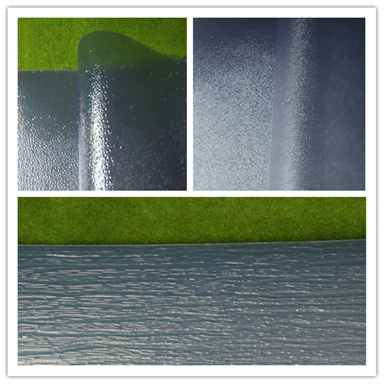 Прозрачный лист из ПВХ модель с рисунком поверхности воды бумага для