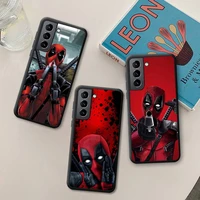 bandai marvel superhero deadpool phone case silicone soft for samsung galaxy s21 ultra s20 fe m11 s8 s9 plus s10 5g lite 2020