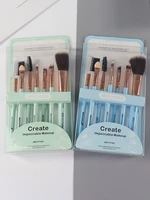 7 pcsset makeup tool brush set beginner blush eyebrow lip eyeshadow brush beauty makeup mini nylon plastic beauty brush