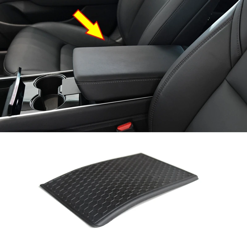 

Car Armrest Box Card Holder Pad Anti Slip Mat for Tesla Model 3 Y 2017-2021 Accessories