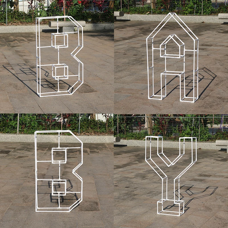 Мозаичный шаблон с буквами из ПВХ геометрический алфавит для детского дня