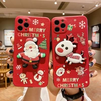 santa claus apples 12mini phone case for iphone 11 pro max cases for girls 8plus lambskin xsmax turnkey 12 pro xr