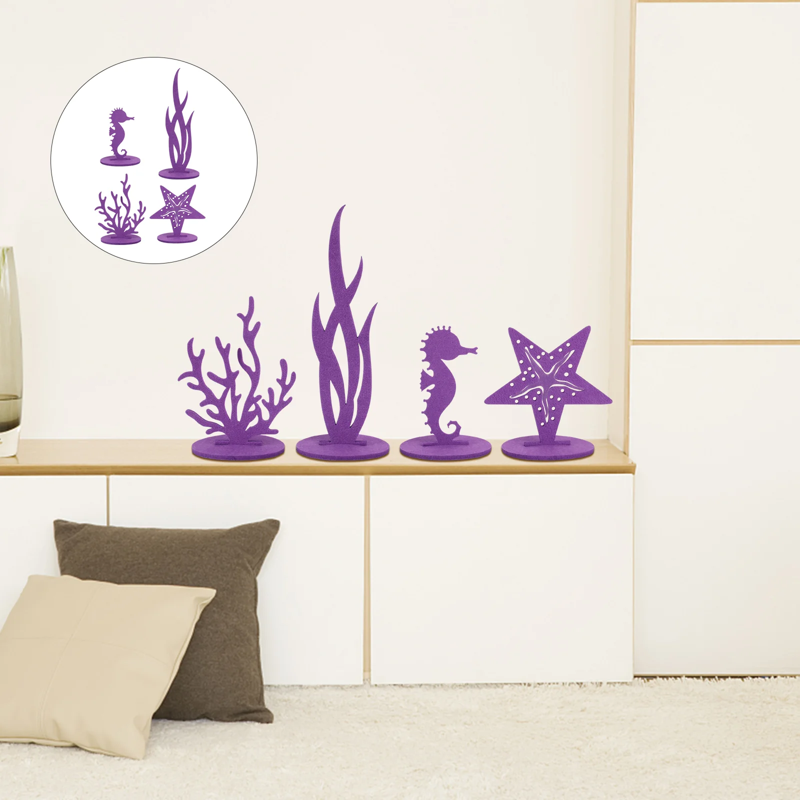 Фетровые украшения украшение для офиса рабочего стола летняя фигурка из морских