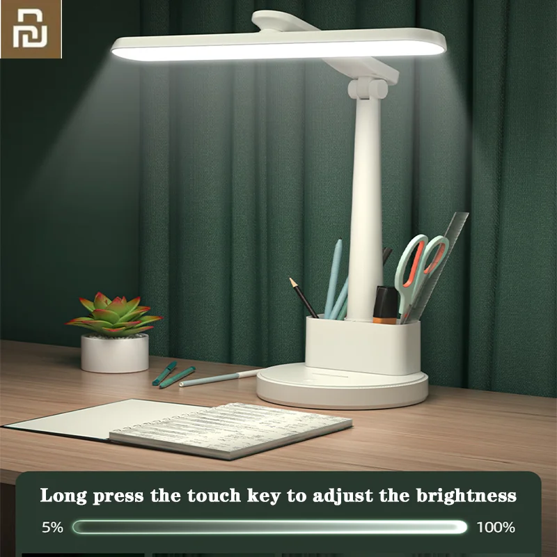 

Youpin Led Desk Lamp Folding Rotating Touch Dimming Eye Protection College Student Study Dormitory Dual-Purpose Charging