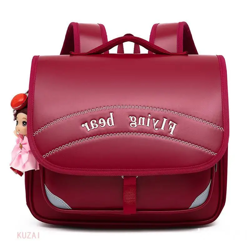 

Microfiber Leather Primary School Backpacks for Girls Grade 1 Student School Bag Kids Satchels Fashion Horizontal Bolsa Feminina