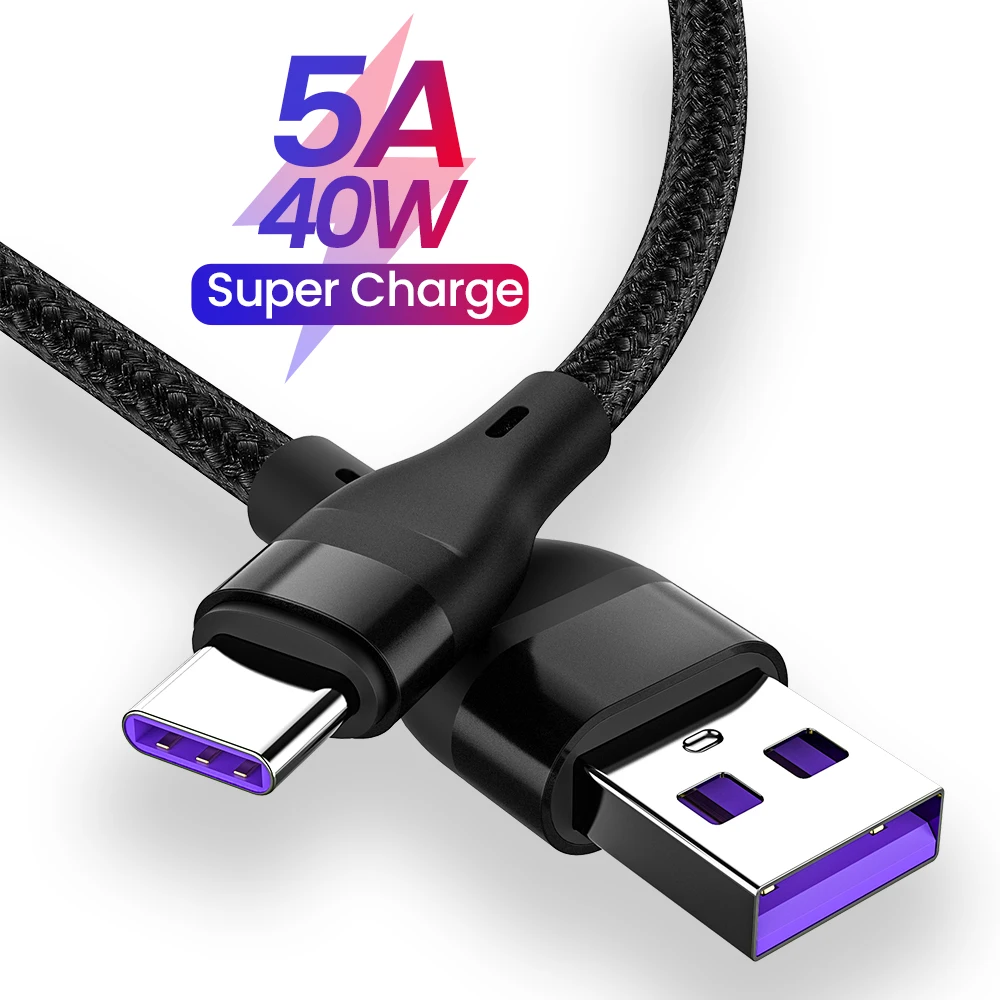

Кабель USB Type C для Samsung s21/S20FE/Huawei P40 Pro/Xiaomi, зарядный шнур для быстрой зарядки, 5 А