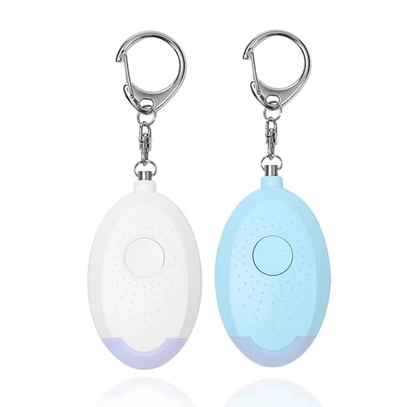 

2 Pcs Personal Alarm,130DB Personal Security Alarm Keychain With Emergency Flashlight,For Women,Elderly,Kids