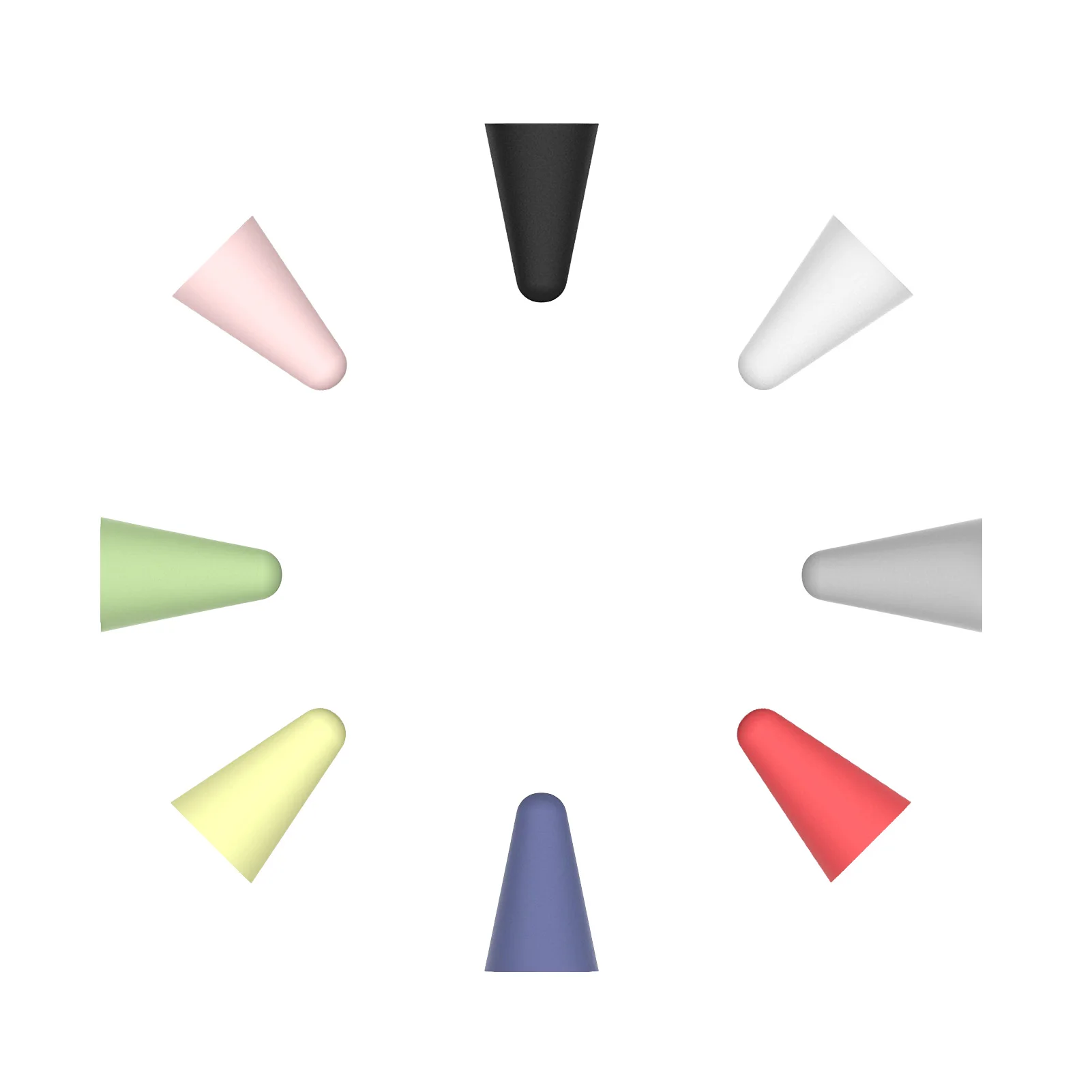 

8 Pcs ForApple Pencil 1 2 Tablet Stylus Touch Pen Nib Case Soft Silicone Protective Case ForApple Pen Case Touch Cover