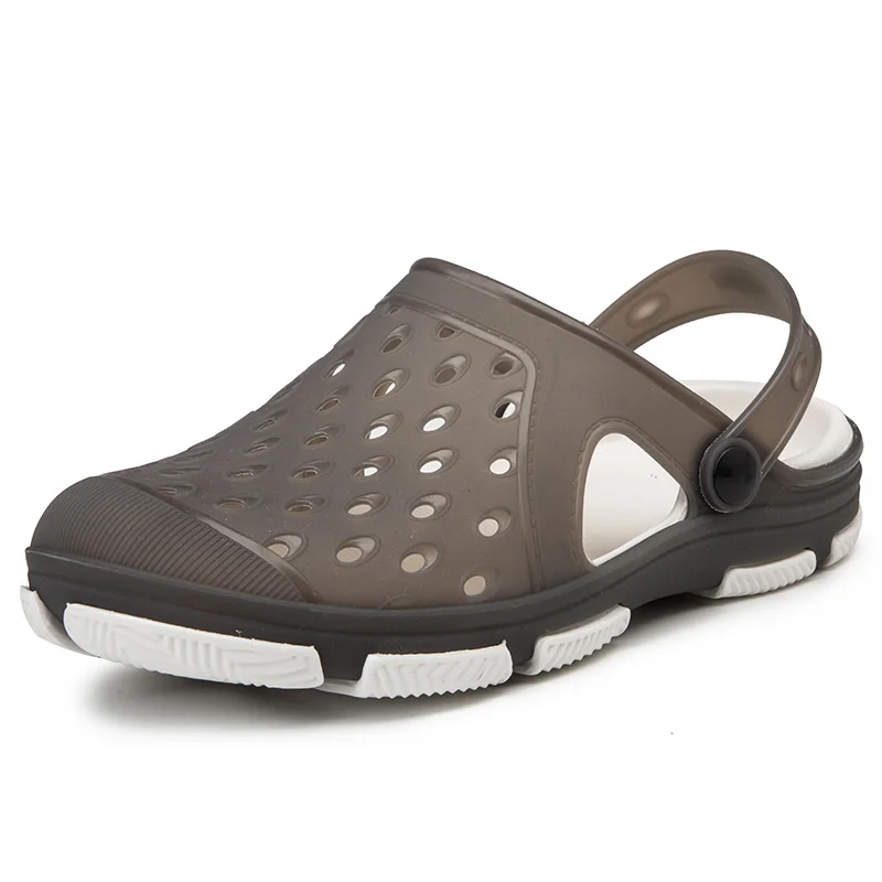 

Men Beach Water Sandals Summer Male Lightweight Garden Outdoor Platform Slippers For Men EVA Hole Garden Shoes