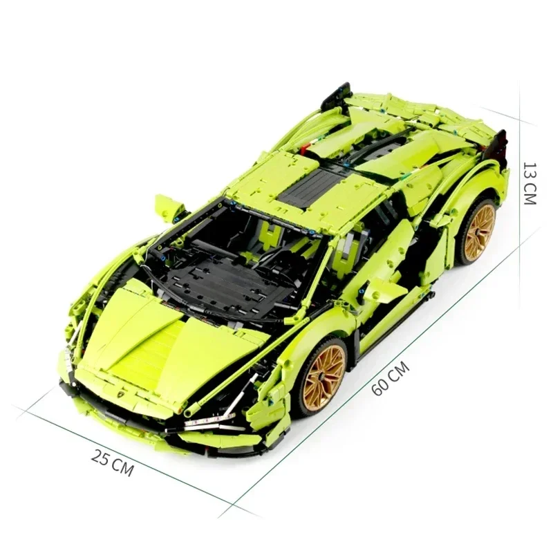 3696 шт. Lamborghinised Sian спортивный автомобиль строительные блоки FKP37 сборка автомобиля совместимо 42115 кирпичи подарки на день рождения украшения (art.: 3920ccf10ff9c) - 3920ccf10ff9c