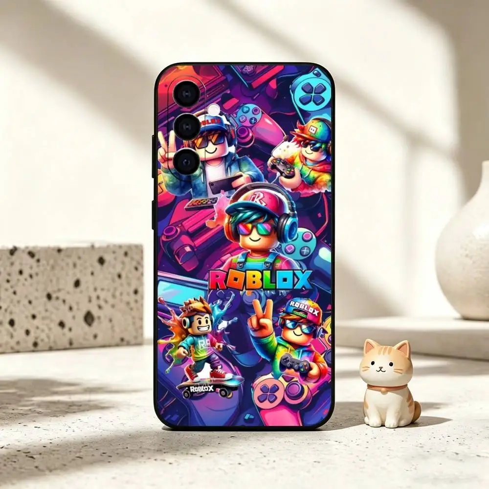 Фото Знаменитый чехол для телефона G-Game R-Roblox для Samsung Galaxy A73, A72, A71, A70, A53, A52, A51 и других моделей, мягкий черный чехол №5