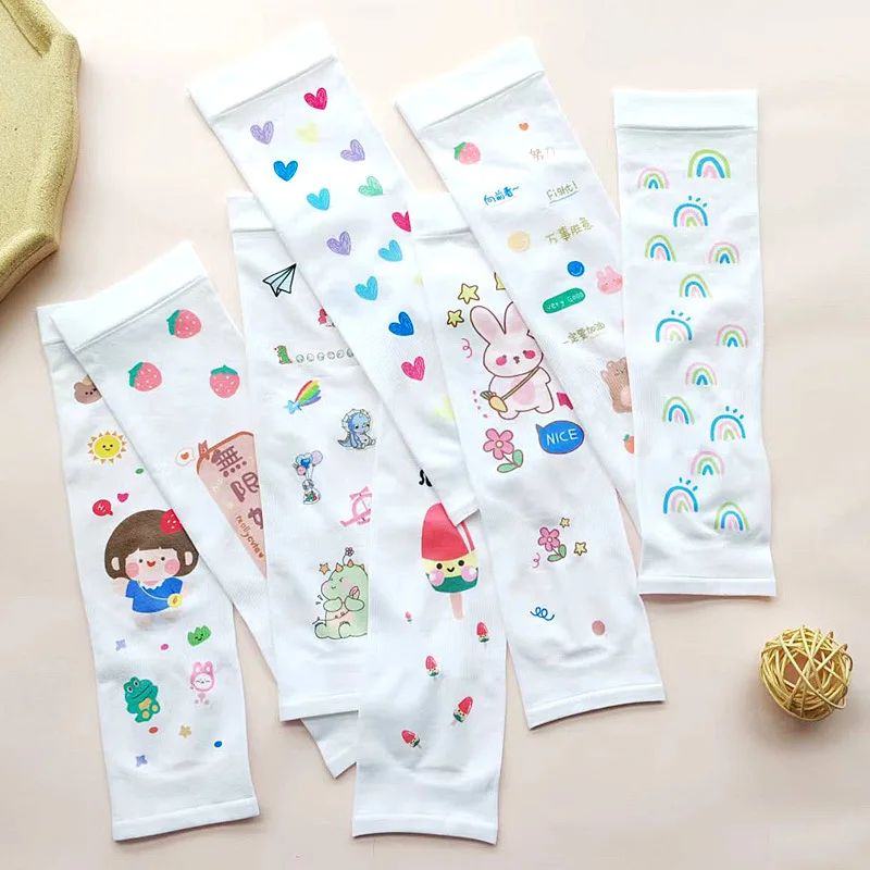 

Sanrios Мультяшные фигурки охлаждающие рукава аниме Hello Kitty My Melody для рук с защитой от ультрафиолета рукав летняя спортивная защита от солнца для улицы