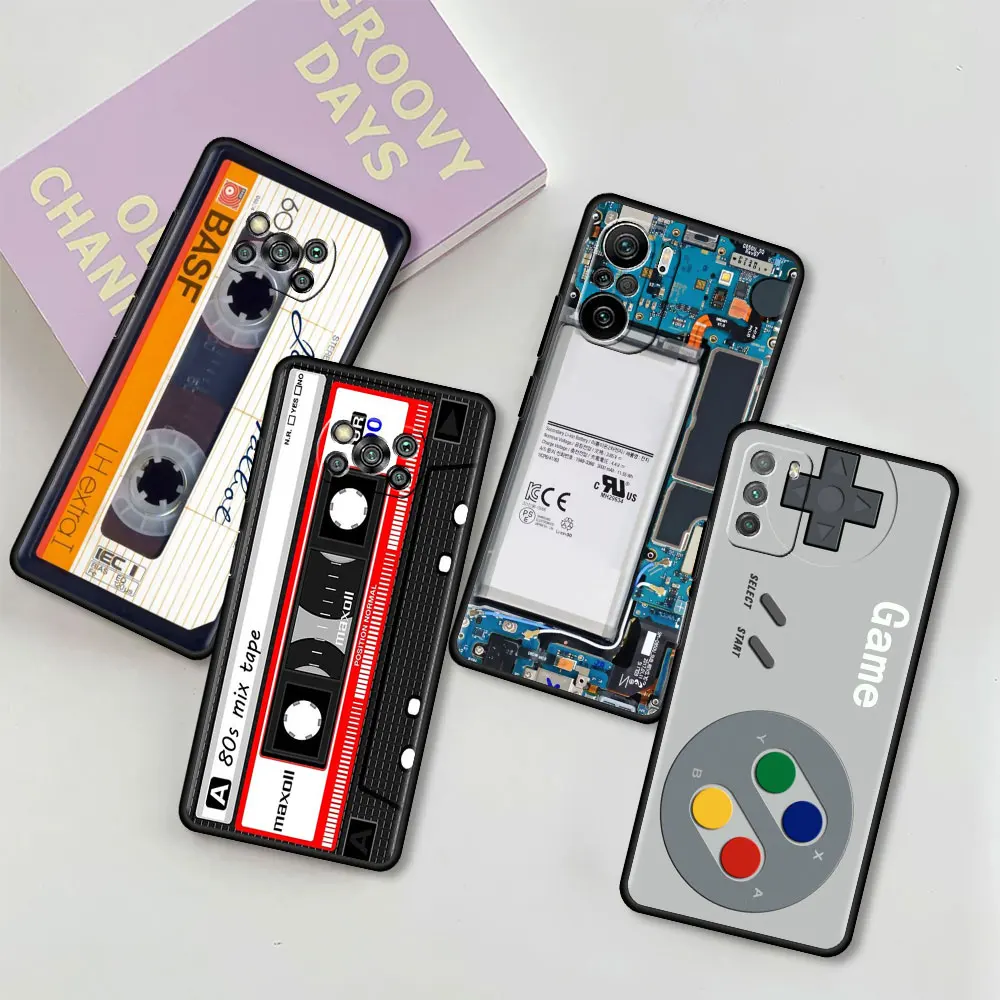 Мягкий чехол для Xiaomi Mi Poco X4 Pro 5G X3 NFC M4 M3 F3 F1 противоударные чехлы телефонов черный
