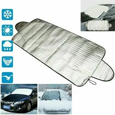 

Protector Windscreen Frost Cover Auto Car Dual Purpose Front Heat Insulation 4 Layers 70x150cm Anti-UV Ice Shield