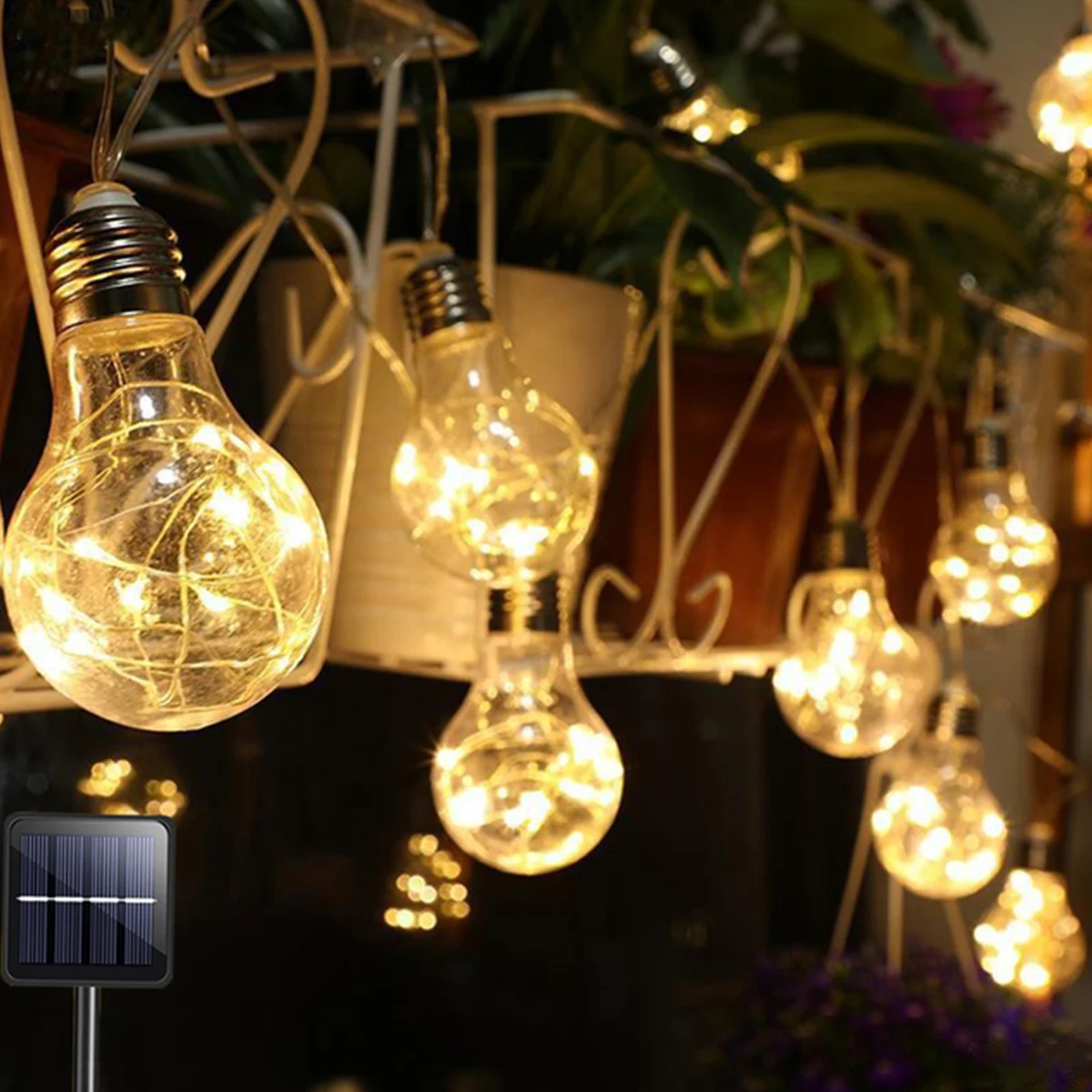 

LED Solar light Outdoors String Light Lamp 20pcs Bulbs Waterproof Light Garden Wedding Christmas Solar Led Light Outdoor Navidad