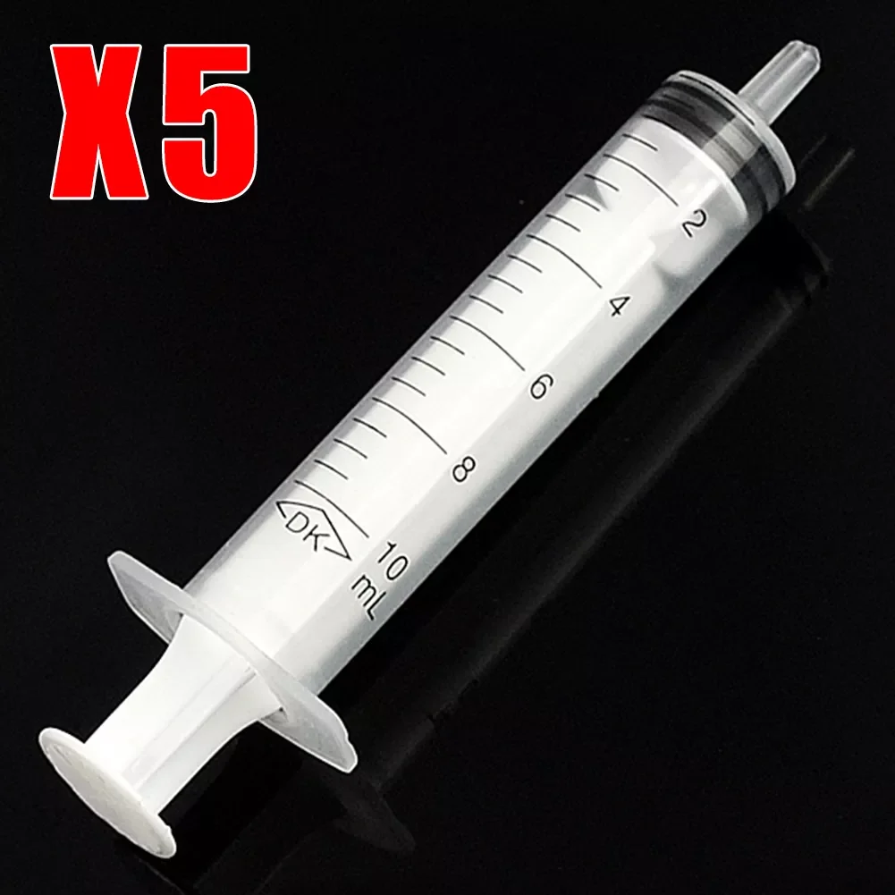 

10ml Plastic Syringe Translucent Syringe Measuring Syringe Measuring Nutrient Hydroponics Solute Mixture Ink Cartridge