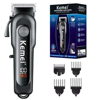 original kemei electric professional hair clipper for men rechargeable beard hair trimmer powerful haircut machine lithium ion