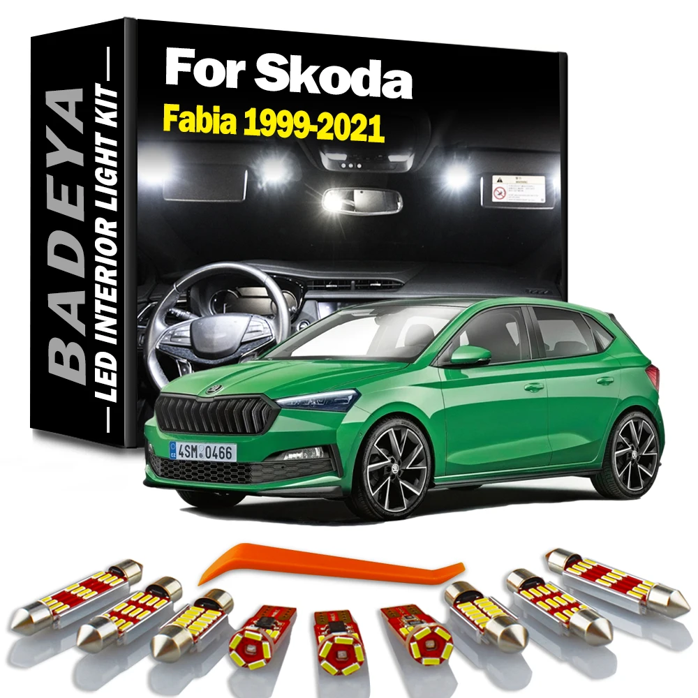 Для Skoda Fabia MK1 MK2 MK3 I II III 6Y 6Y2 6Y3 6Y5 5J 542 545 NJ NJ3 NJ5 Hatchback Combi 1999-2021 Комплект светодиодных