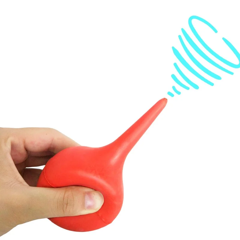 30/60/90ml Lab Laboratory Tool Red Rubber Suction Ear Washing Syringe Squeeze Rubber Bulb Syringe Vacuum Blower