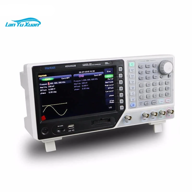 

HDG2022B 16Bit 250MSa/s 64M 2 Channel 20MHz DDS Function Generator Arbitrary Waveform Generator Signal Generator