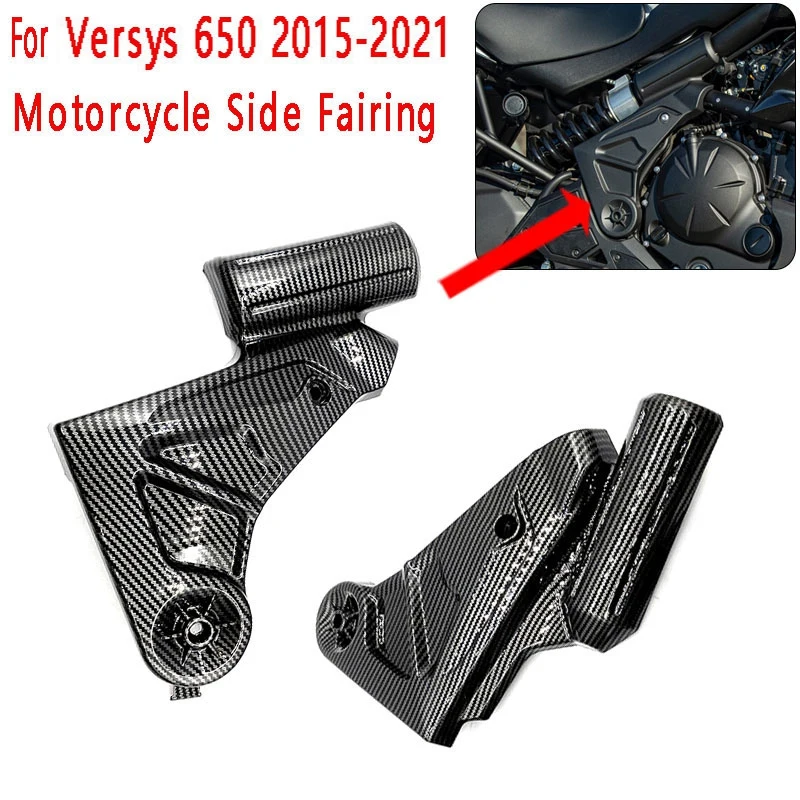 

Motorcycle Side Fairing Front Side Trim Frame Body Cover Engine Panel For Kawasaki Versys 650 2015-2021
