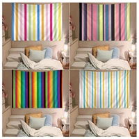 beautiful color stripes hippie wall hanging tapestries for living room home dorm decor kawaii room decor