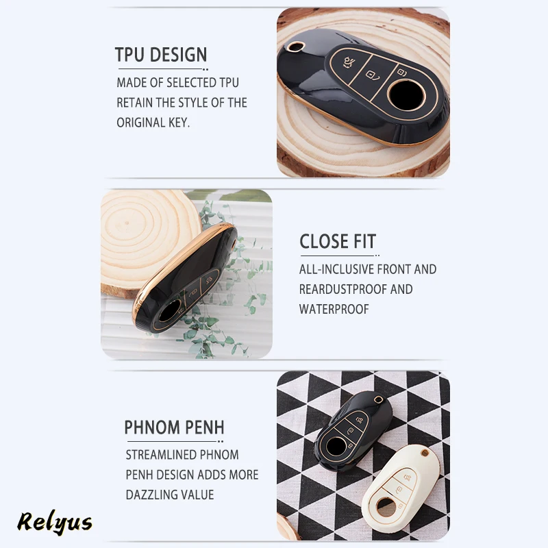 Чехол для автомобильного ключа Mercedes Benz 2022 C S Class W206 W223 S350 C260 C300 S400 S450 S500