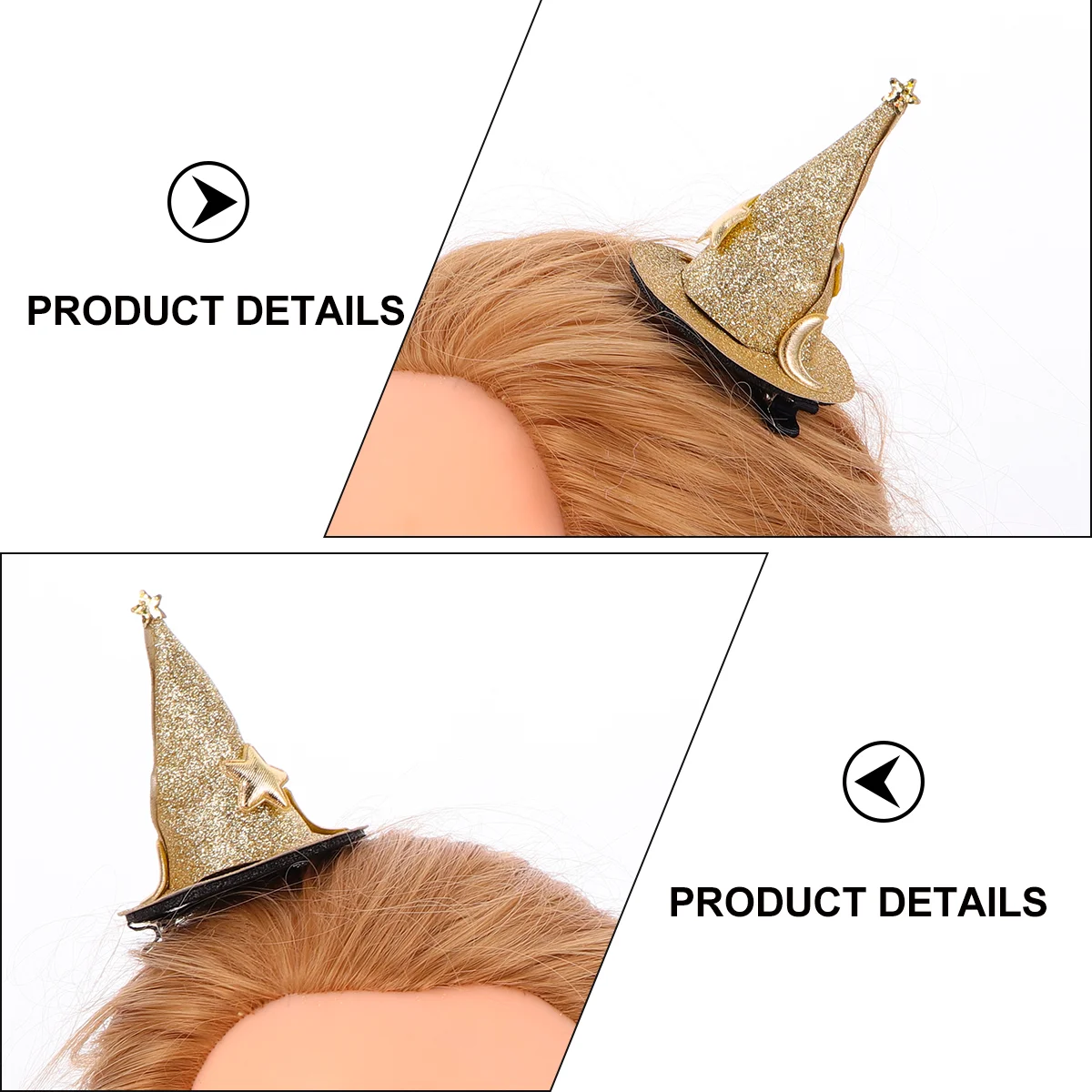 Детский остроконечный цилиндр на Хэллоуин заколка для волос головной убор