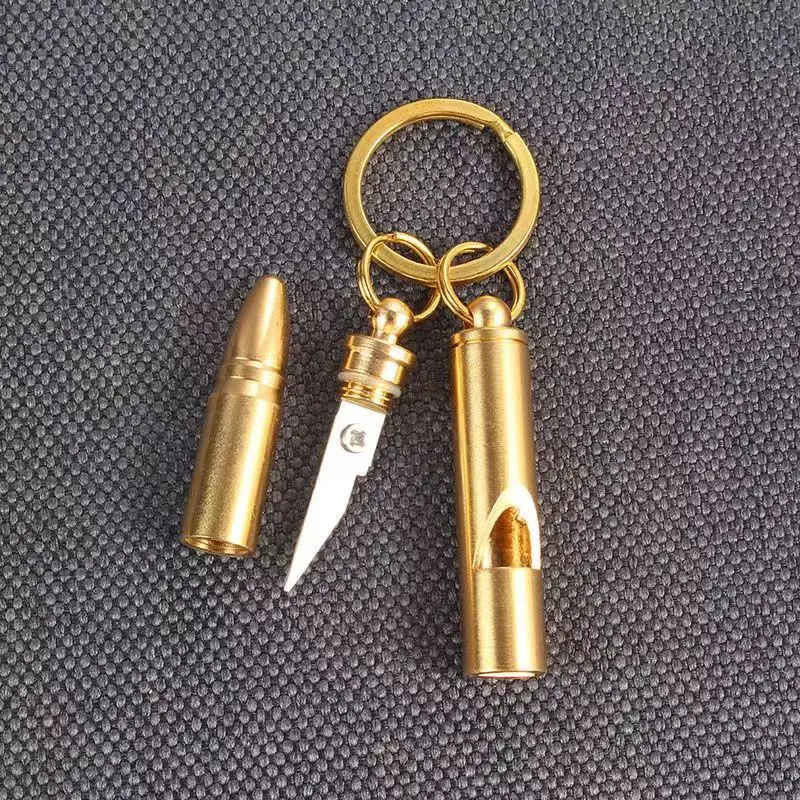 

Креативный латунный портативный мини-нож, многофункциональный автомобильный брелок для ключей, маленький кулон, открытый Экспресс-выход и...