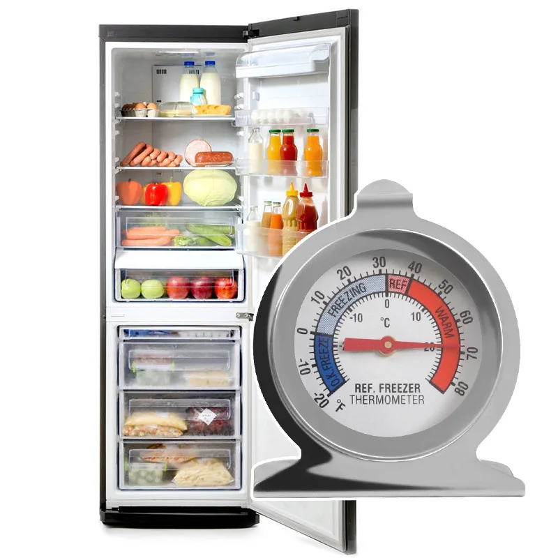 

Термометр для холодильника, термометры из нержавеющей стали для холодильника, морозильной камеры, кухонный датчик температуры холодильника, кухонные инструменты, новинка