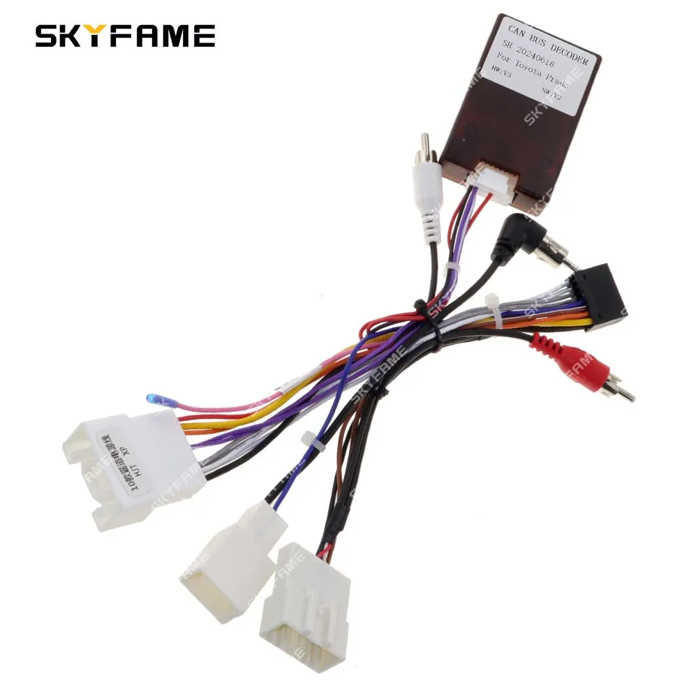 

SKYFAME автомобильный жгут проводов адаптер Canbus Box TX/IEBUS JBL декодер усилителя для Toyota Prius Prado Harrier Lexus RX Camry Venza