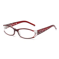 purple red oval cat eye reading glasses women retro imitation diamond glasses for reader 1 0 1 5 2 0 2 5 3 0 3 5 diopter