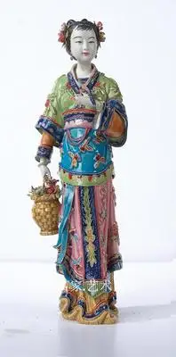 

Hongyun Dangtou classic леди в стиле кукол Shiwan керамическая Подарочная модель комната китайское украшение для чайного дома клуба девочки Красивая Фиг...