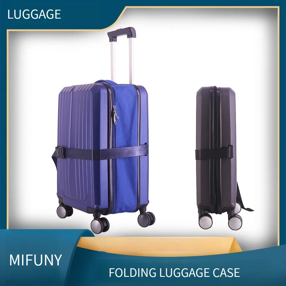 MiFuny 20-Inch Foldable Upright Rolling Luggage Universal Wheel ABS Luggage Board Bag Portable Foldable Password Travel Suitcase
