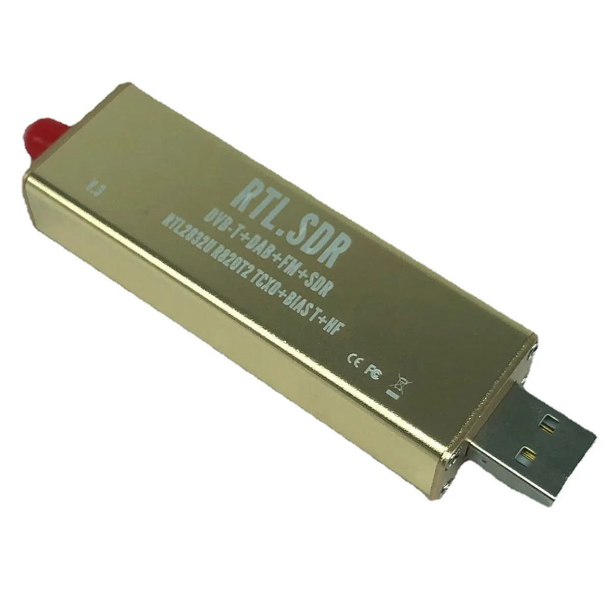 RTL SDR Receiver V3 Pro 100KHz-1.7GHz Built-in TCXO for Ham Radio Aviation Band ADSB UHF VHF HF AM FM