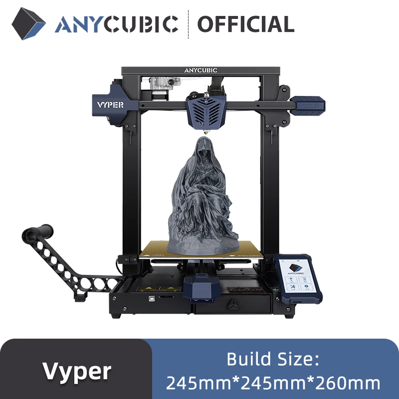 

ANYCUBIC Vyper Auto-leveling 3D Printers More Accurate And Silent Printing Large Print Size with 245*245*260mm FDM 3D Printer