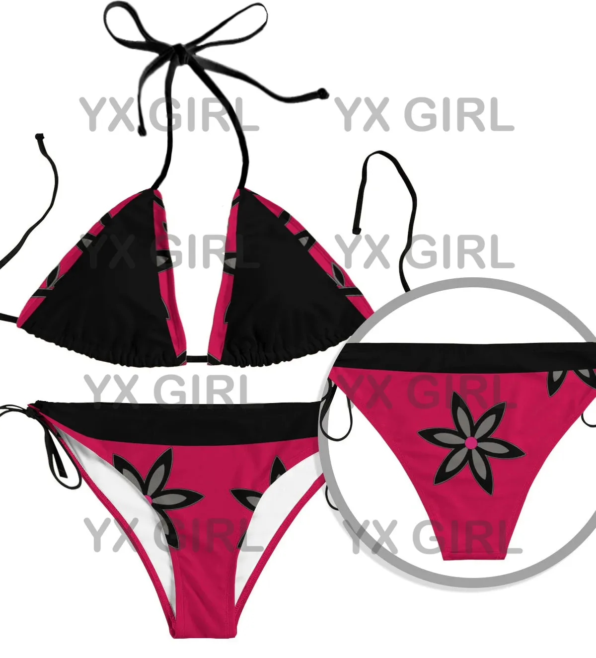 YX GIRL summer-daki-bikini-swimsuit  3D All Over Printed Sexy Bikini Summer Women For Girl Beach Swimsuit Cosplay Clothes