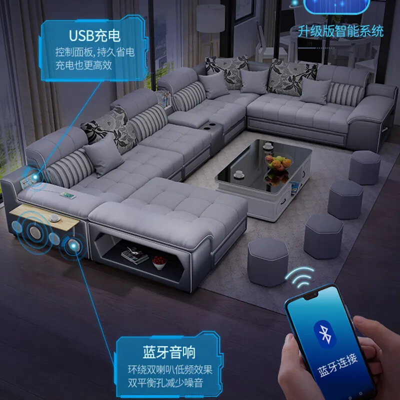 Домашний диван современный простой светильник роскошный без мытья тканевый