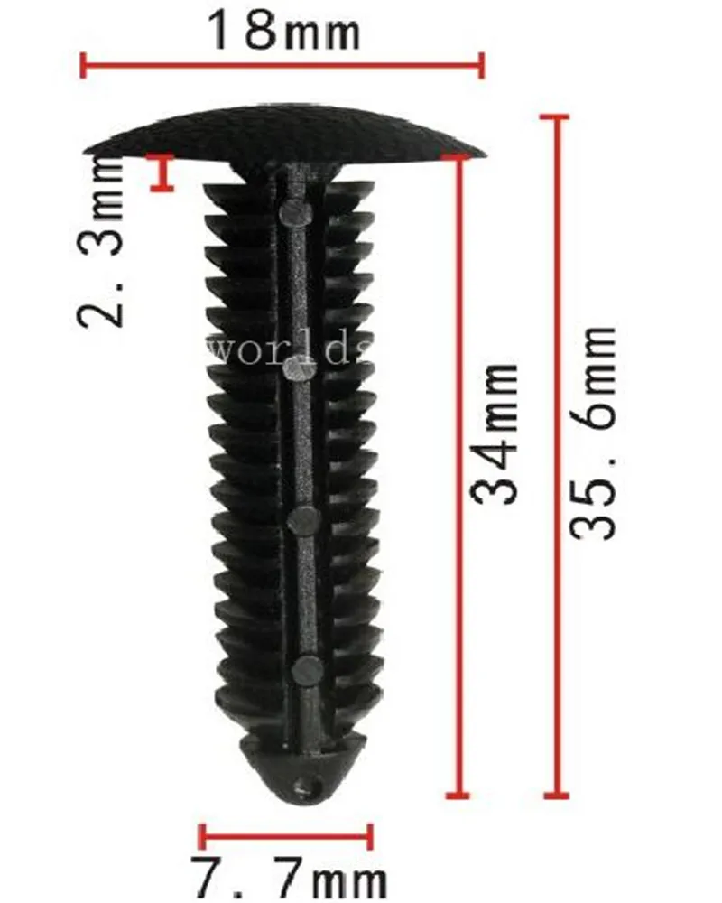 

Shhworldsea 100 шт. фиксатор расклешенного крыла для Ford W709002-SAA для экспедиции для Navigator 2003 на автомобильных пластиковых зажимах для крепления