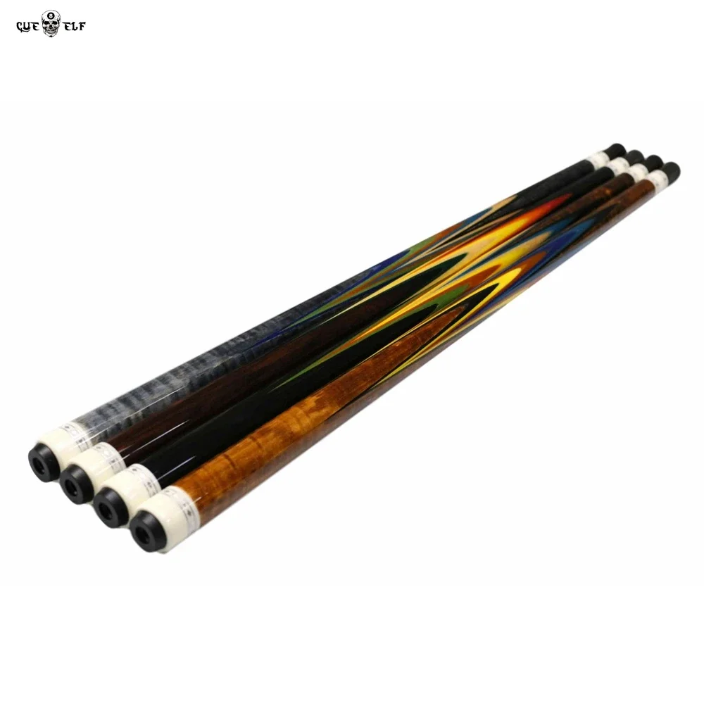 Лидер продаж ламинированный кленовый вал Cueelf ручная работа инкрустация Радужный